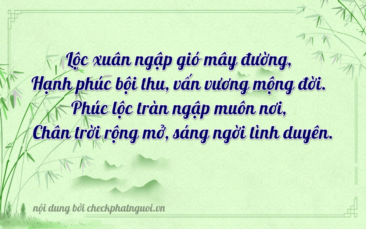 Bài thơ ý nghĩa cho <b>biển số 72AC-18261</b> tại website checkphatnguoi.vn