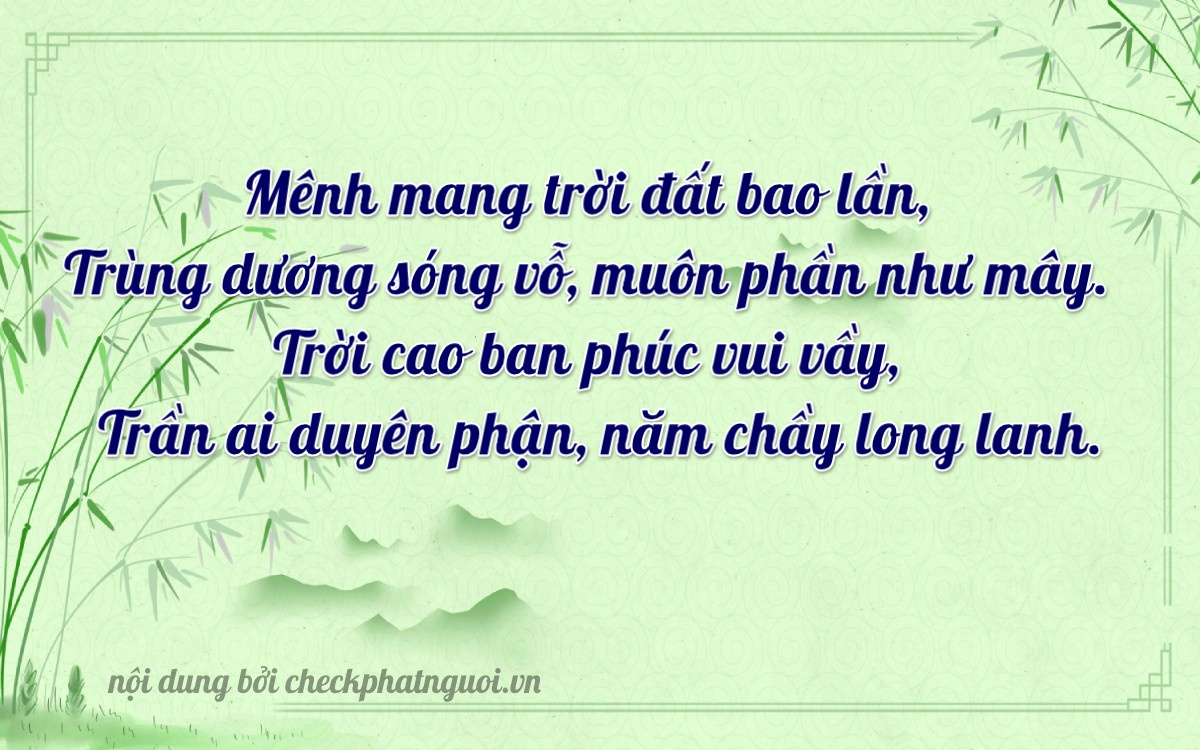 Bài thơ ý nghĩa cho <b>biển số 72AD-08787</b> tại website checkphatnguoi.vn