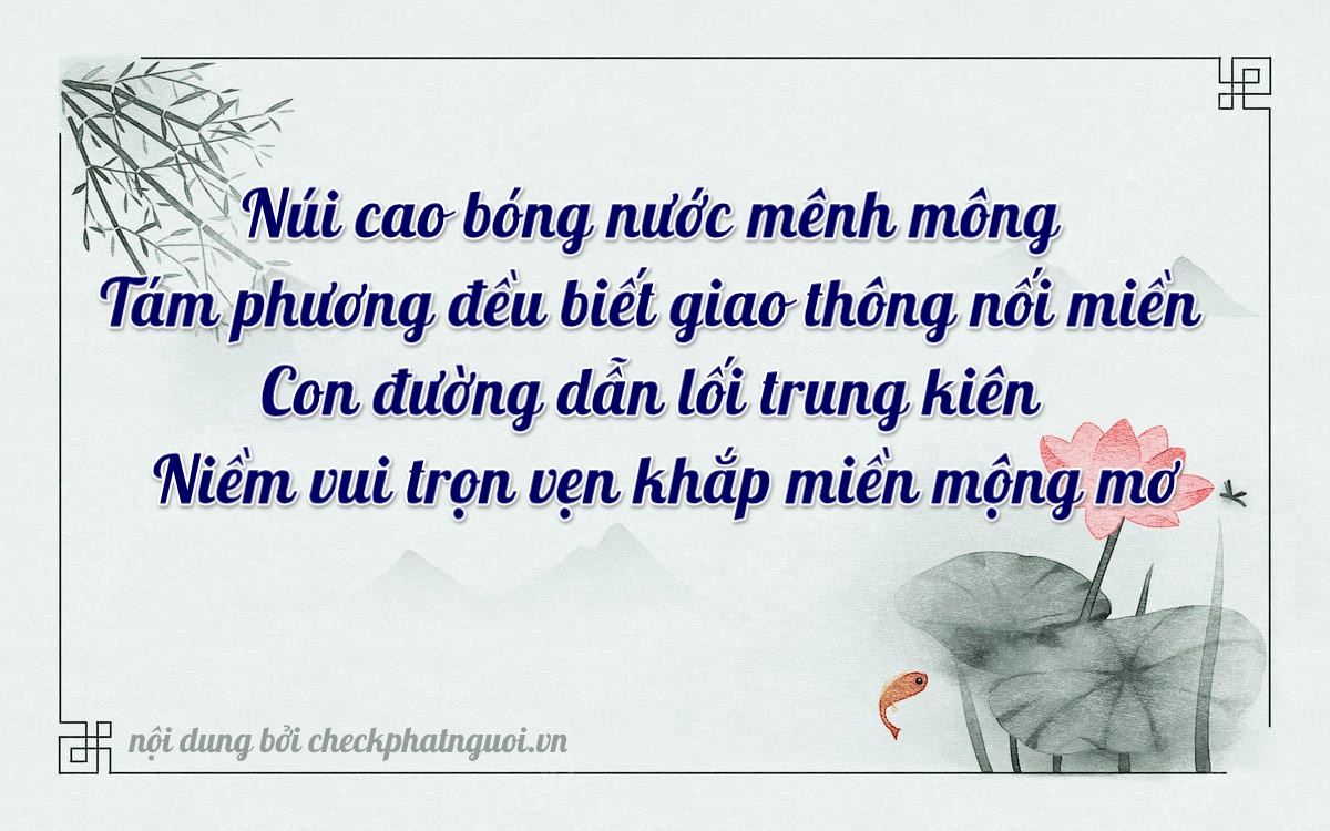 Bài thơ ý nghĩa cho <b>biển số 72AD-08818</b> tại website checkphatnguoi.vn