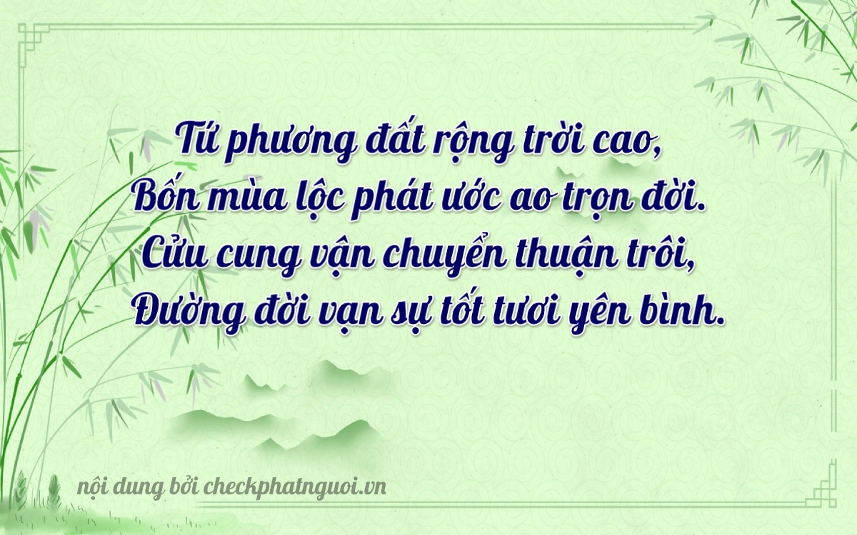 Bài thơ ý nghĩa cho <b>biển số 72AD-09441</b> tại website checkphatnguoi.vn