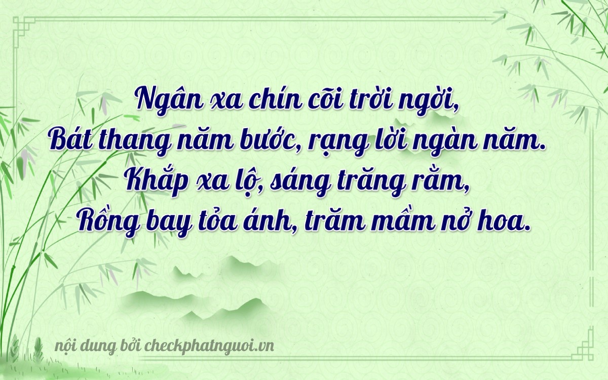 Bài thơ ý nghĩa cho <b>biển số 72AE-08809</b> tại website checkphatnguoi.vn