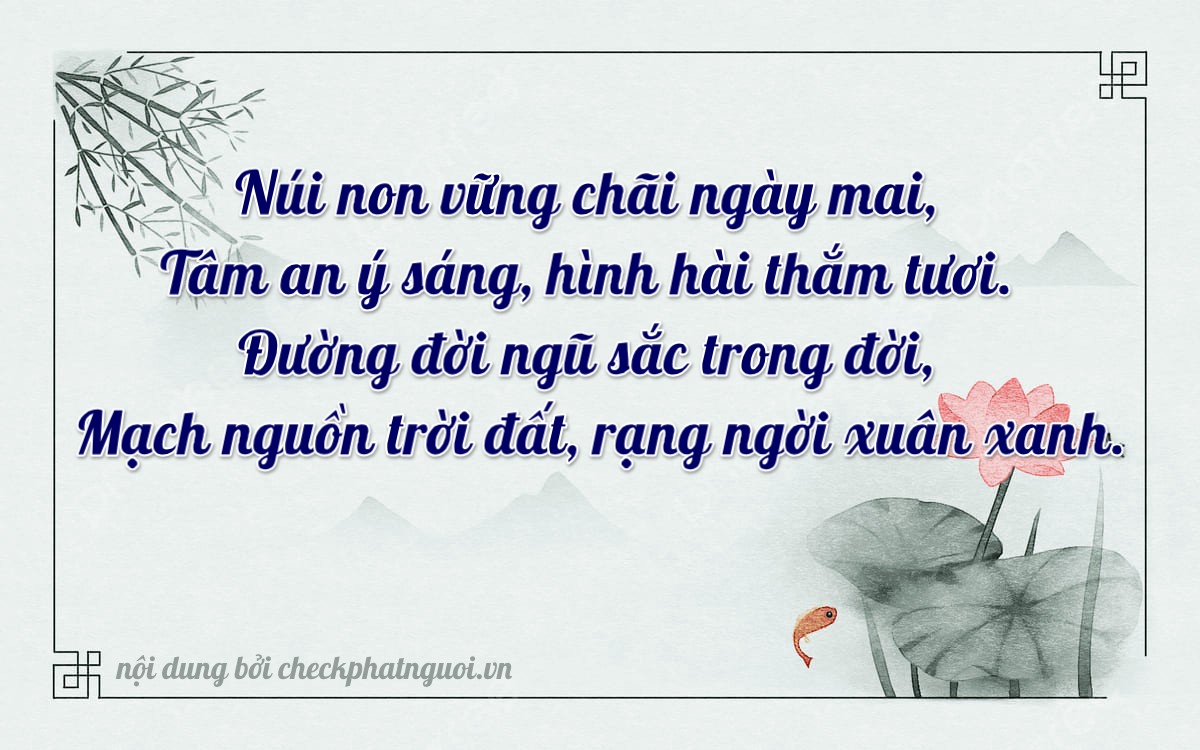 Bài thơ ý nghĩa cho <b>biển số 72AF-06254</b> tại website checkphatnguoi.vn