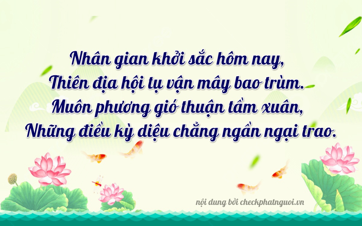 Bài thơ ý nghĩa cho <b>biển số 72AF-14400</b> tại website checkphatnguoi.vn