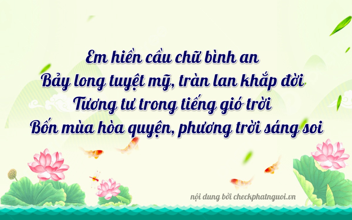 Bài thơ ý nghĩa cho <b>biển số 72AH-01704</b> tại website checkphatnguoi.vn