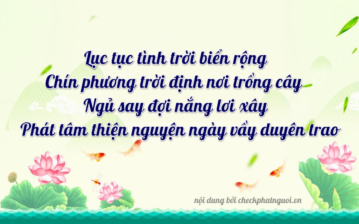 Bài thơ ý nghĩa cho <b>biển số 72AH-08989</b> tại website checkphatnguoi.vn