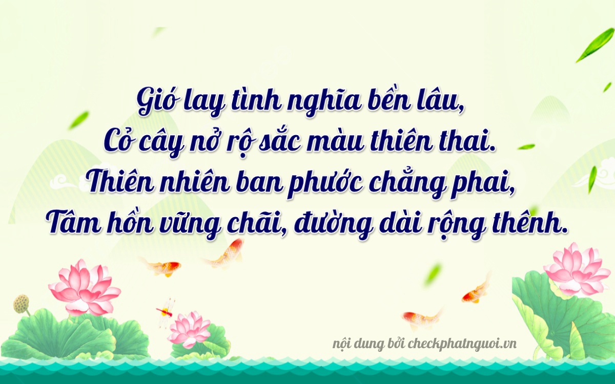 Bài thơ ý nghĩa cho <b>biển số 72AL-06887</b> tại website checkphatnguoi.vn
