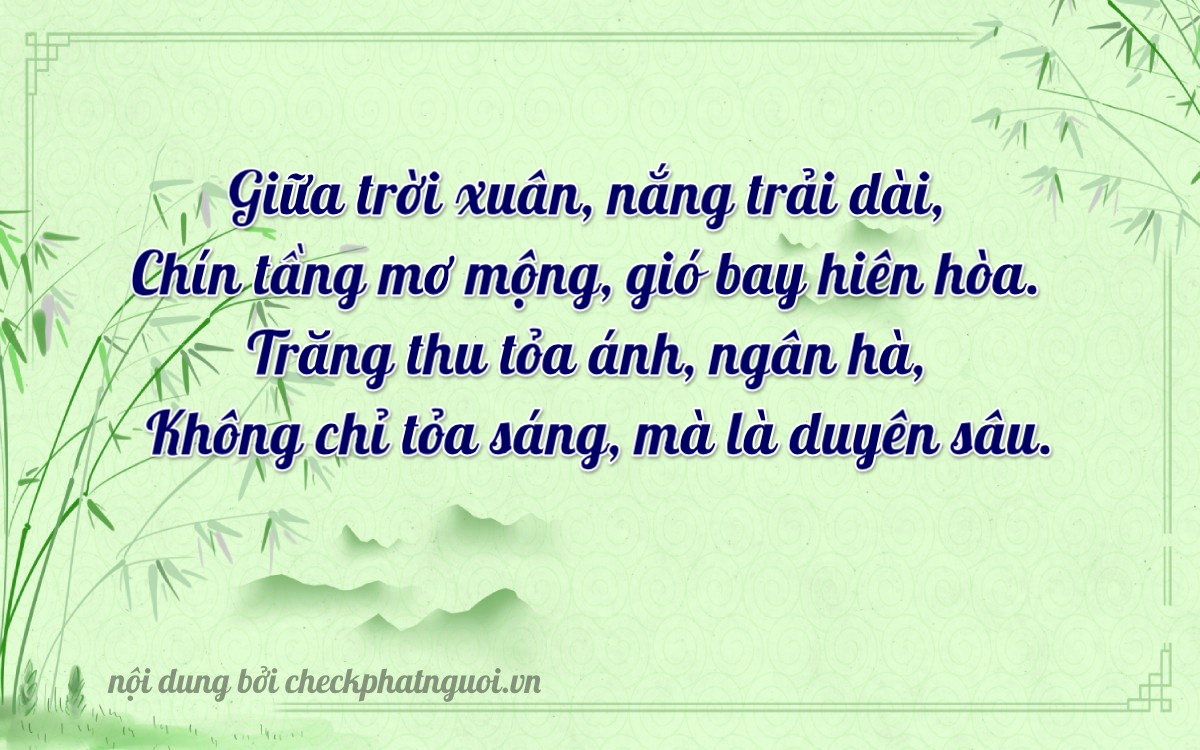 Bài thơ ý nghĩa cho <b>biển số 72B-00940</b> tại website checkphatnguoi.vn