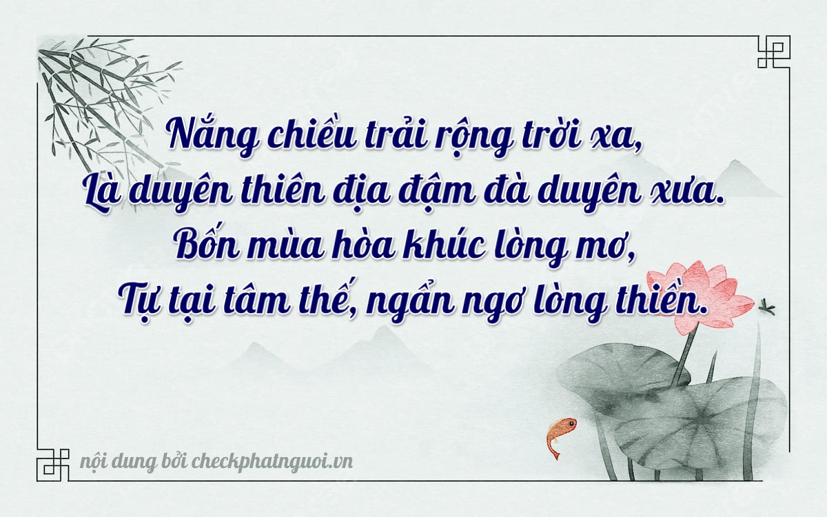 Bài thơ ý nghĩa cho <b>biển số 72B-04170</b> tại website checkphatnguoi.vn