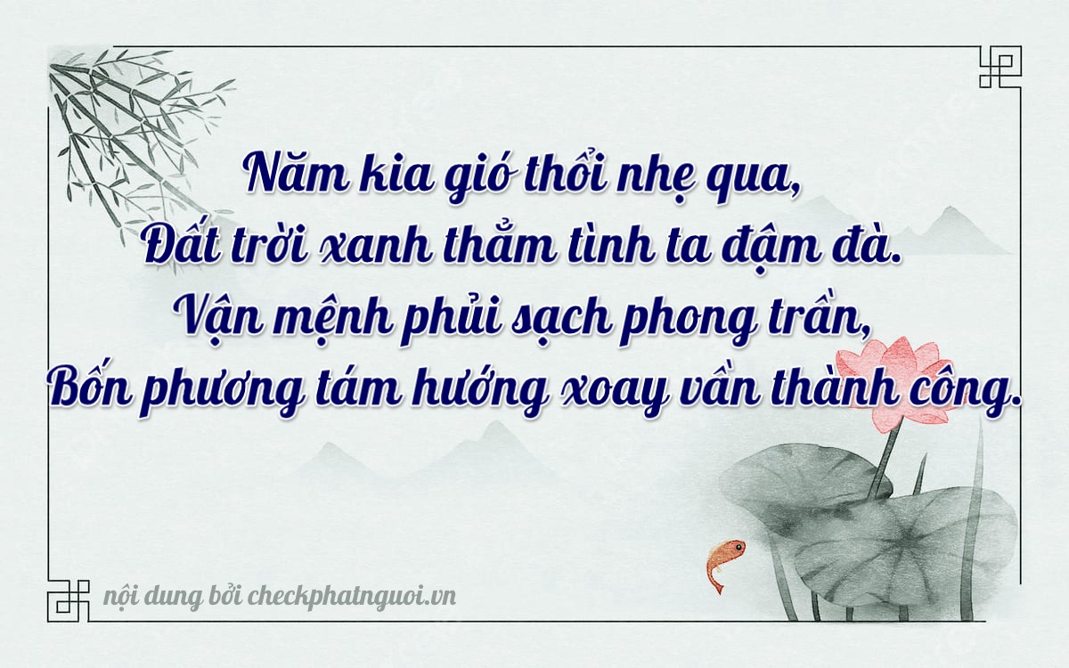 Bài thơ ý nghĩa cho <b>biển số 72B1-05787</b> tại website checkphatnguoi.vn