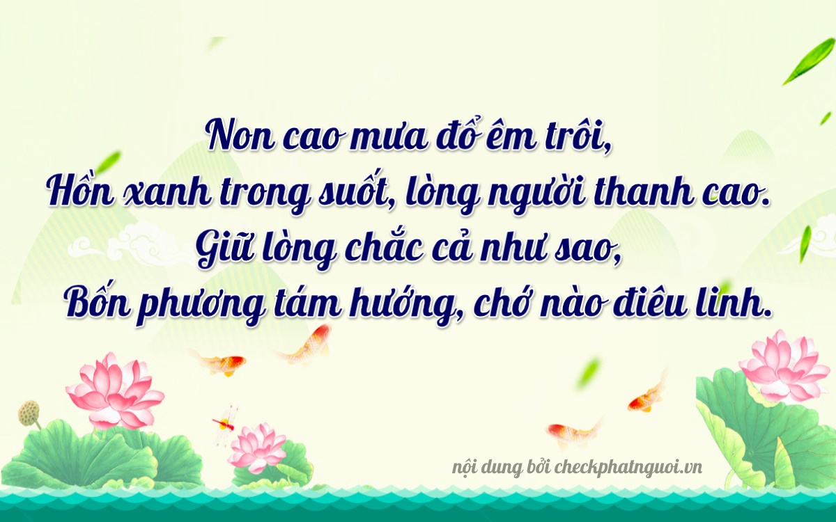 Bài thơ ý nghĩa cho <b>biển số 72B-10937</b> tại website checkphatnguoi.vn