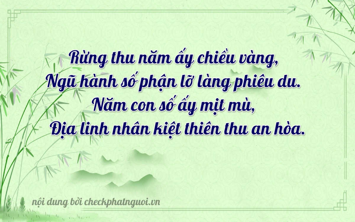 Bài thơ ý nghĩa cho <b>biển số 72C1-05248</b> tại website checkphatnguoi.vn