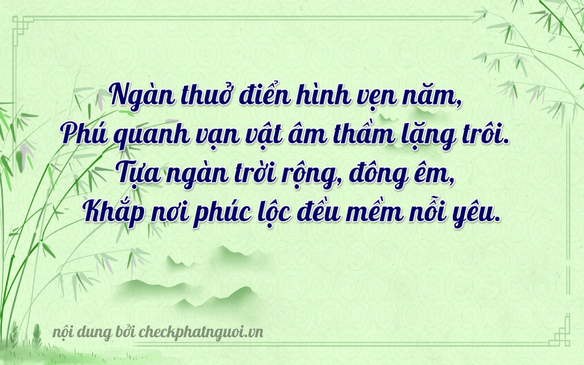 Bài thơ ý nghĩa cho <b>biển số 72C1-12555</b> tại website checkphatnguoi.vn