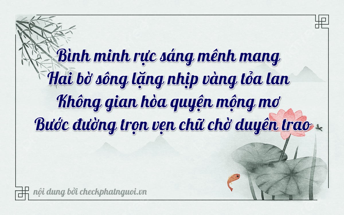 Bài thơ ý nghĩa cho <b>biển số 72C1-29001</b> tại website checkphatnguoi.vn