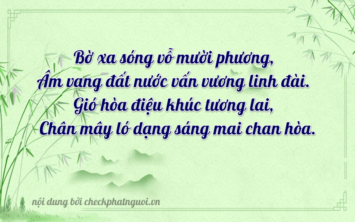Bài thơ ý nghĩa cho <b>biển số 72C1-36353</b> tại website checkphatnguoi.vn