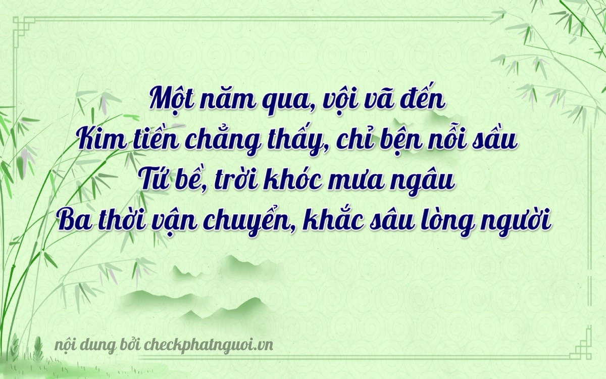 Bài thơ ý nghĩa cho <b>biển số 72C-15430</b> tại website checkphatnguoi.vn