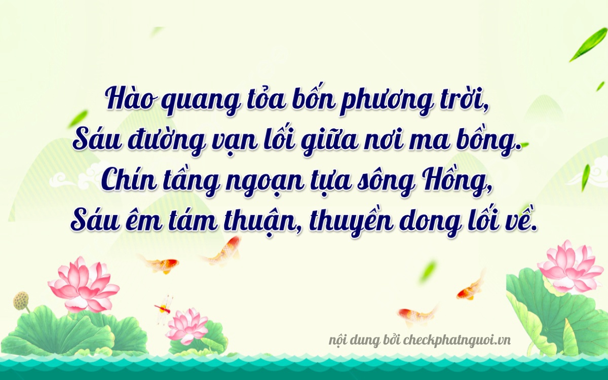 Bài thơ ý nghĩa cho <b>biển số 72C1-69988</b> tại website checkphatnguoi.vn