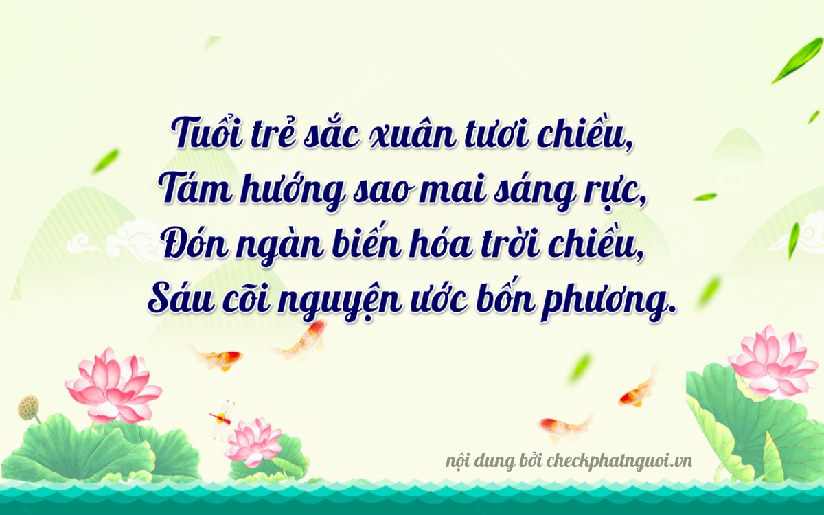 Bài thơ ý nghĩa cho <b>biển số 72C-18664</b> tại website checkphatnguoi.vn