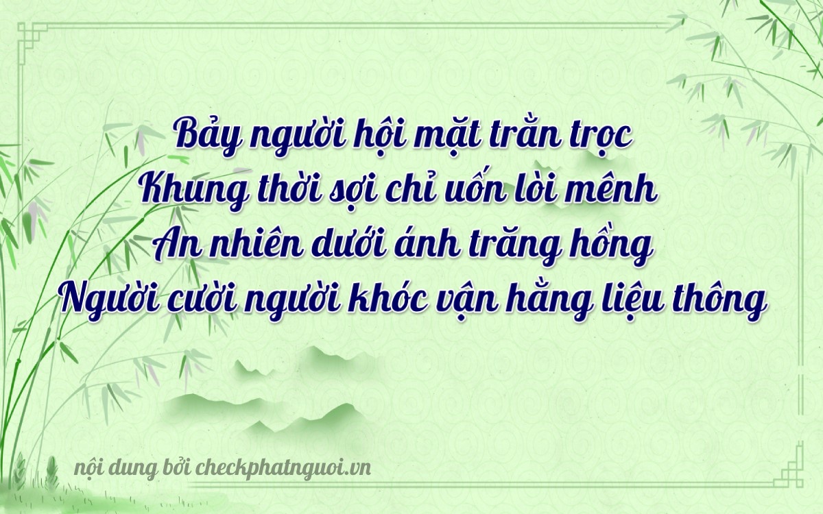 Bài thơ ý nghĩa cho <b>biển số 72C2-07777</b> tại website checkphatnguoi.vn