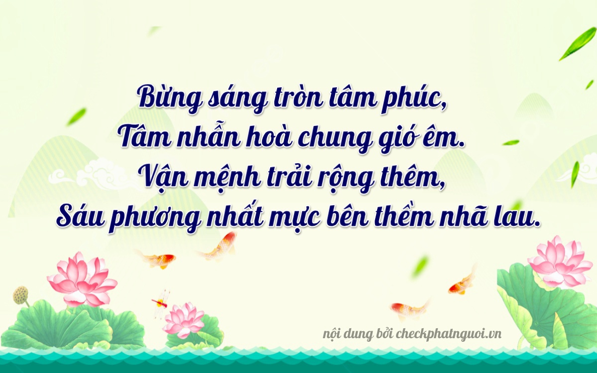 Bài thơ ý nghĩa cho <b>biển số 72C2-10826</b> tại website checkphatnguoi.vn
