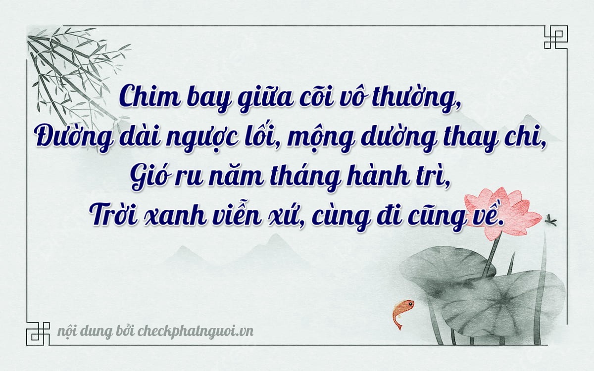 Bài thơ ý nghĩa cho <b>biển số 72C2-23462</b> tại website checkphatnguoi.vn