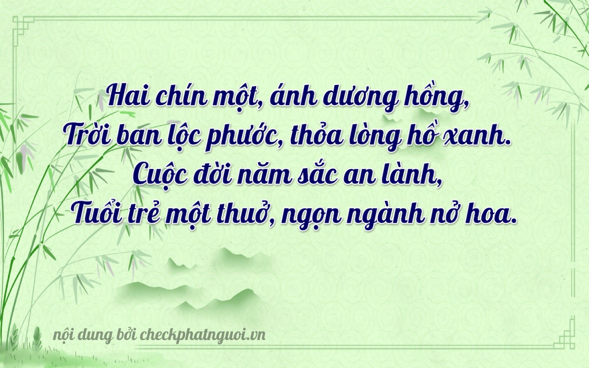 Bài thơ ý nghĩa cho <b>biển số 72C2-29601</b> tại website checkphatnguoi.vn