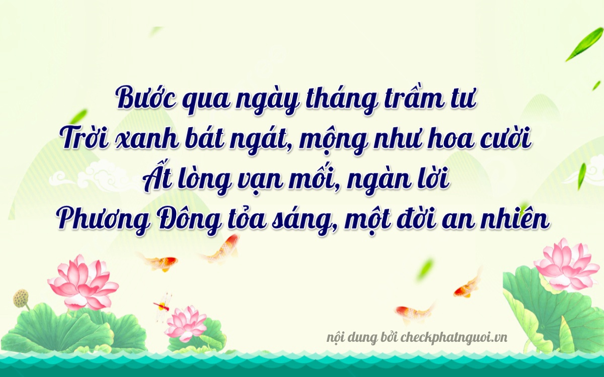 Bài thơ ý nghĩa cho <b>biển số 72C2-42688</b> tại website checkphatnguoi.vn