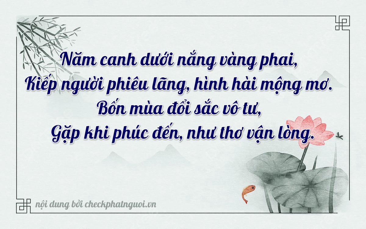 Bài thơ ý nghĩa cho <b>biển số 72C2-51424</b> tại website checkphatnguoi.vn