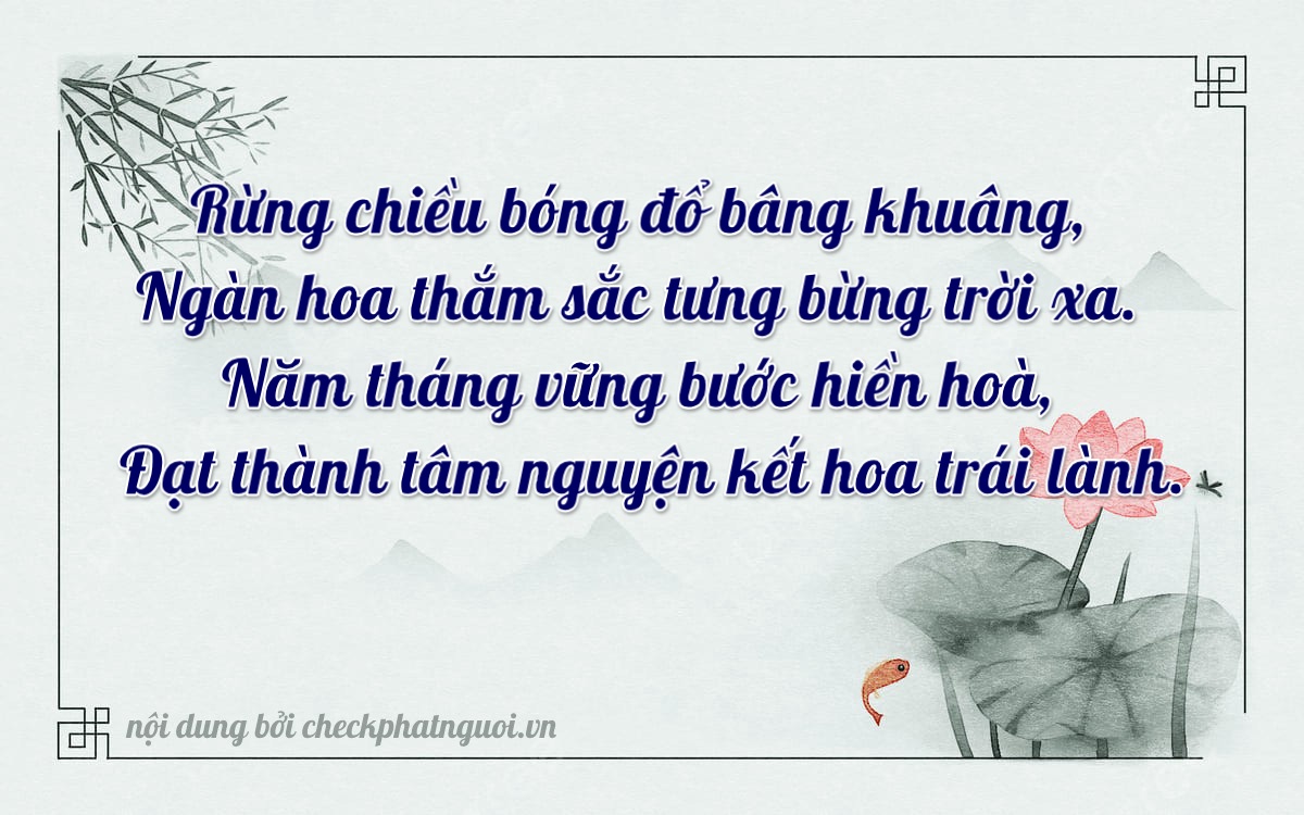 Bài thơ ý nghĩa cho <b>biển số 72C2-57416</b> tại website checkphatnguoi.vn