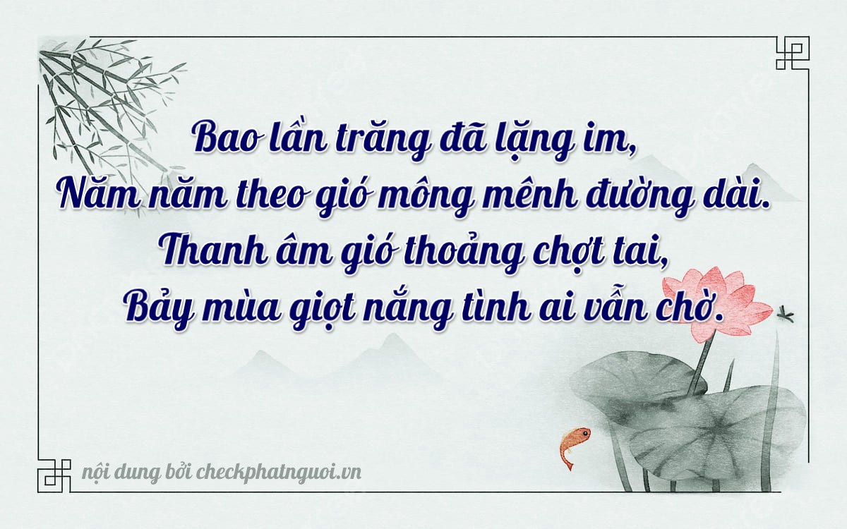 Bài thơ ý nghĩa cho <b>biển số 72C2-58657</b> tại website checkphatnguoi.vn