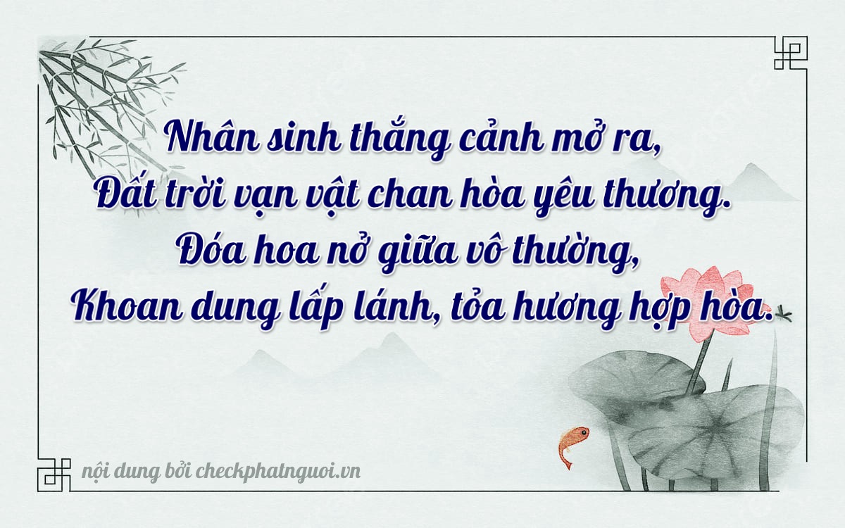 Bài thơ ý nghĩa cho <b>biển số 72C2-61654</b> tại website checkphatnguoi.vn