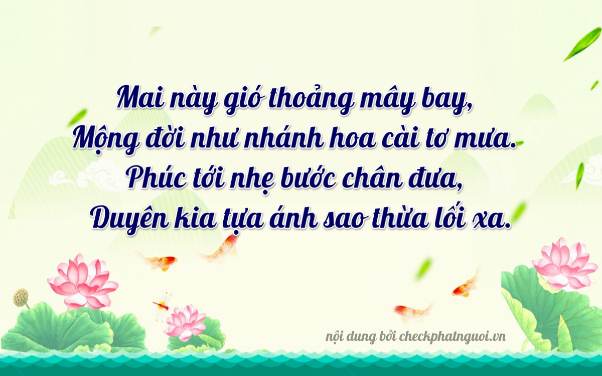Bài thơ ý nghĩa cho <b>biển số 72C-26492</b> tại website checkphatnguoi.vn