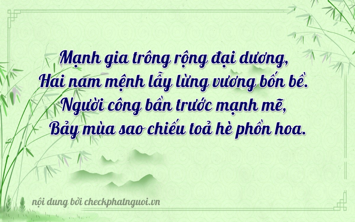 Bài thơ ý nghĩa cho <b>biển số 72C-26497</b> tại website checkphatnguoi.vn