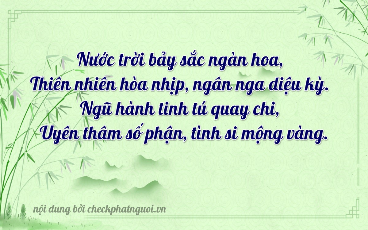 Bài thơ ý nghĩa cho <b>biển số 72D1-07726</b> tại website checkphatnguoi.vn