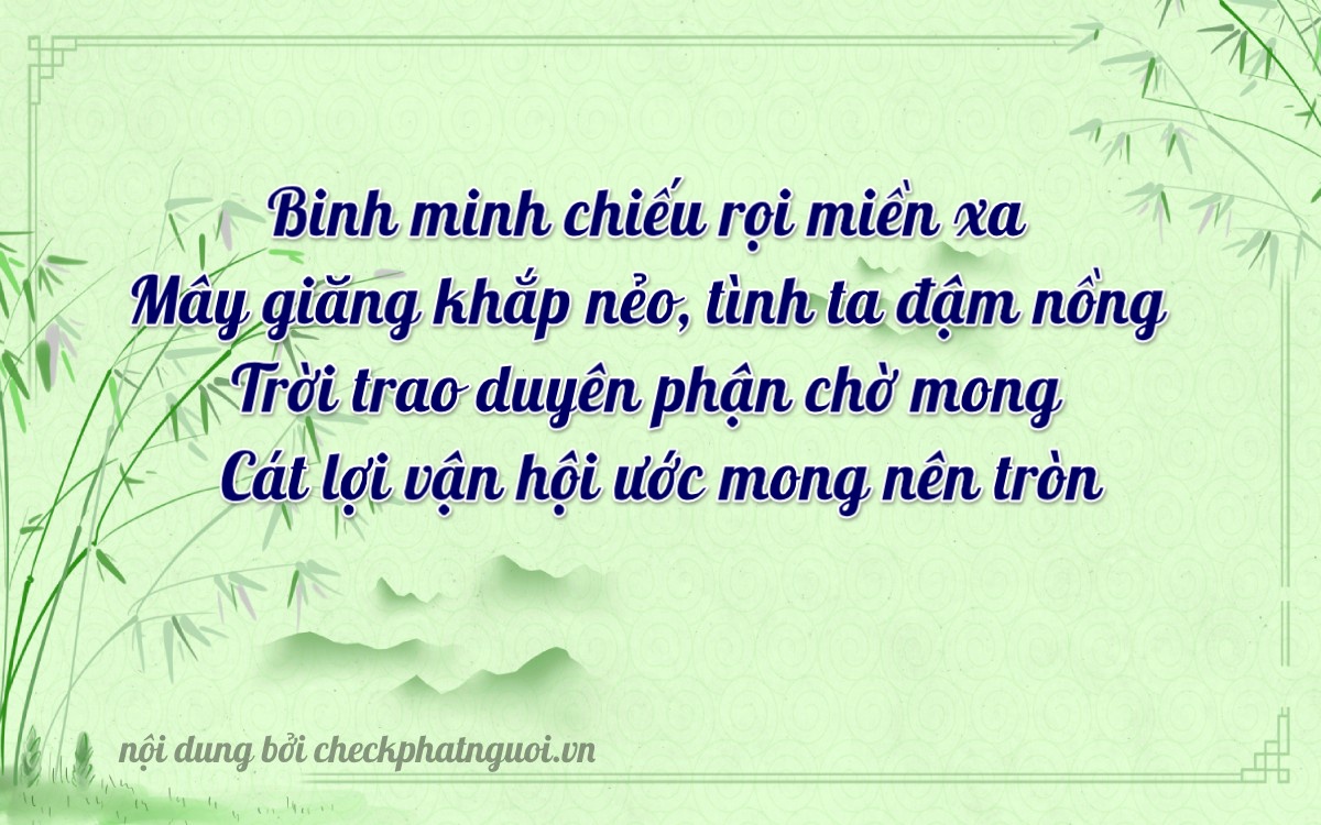 Bài thơ ý nghĩa cho <b>biển số 72D1-09419</b> tại website checkphatnguoi.vn