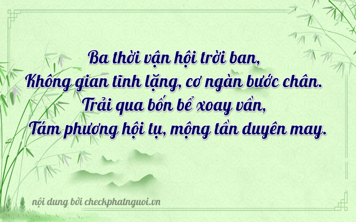 Bài thơ ý nghĩa cho <b>biển số 72D1-30884</b> tại website checkphatnguoi.vn