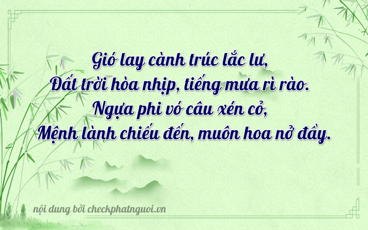 Bài thơ ý nghĩa cho <b>biển số 72D1-49618</b> tại website checkphatnguoi.vn