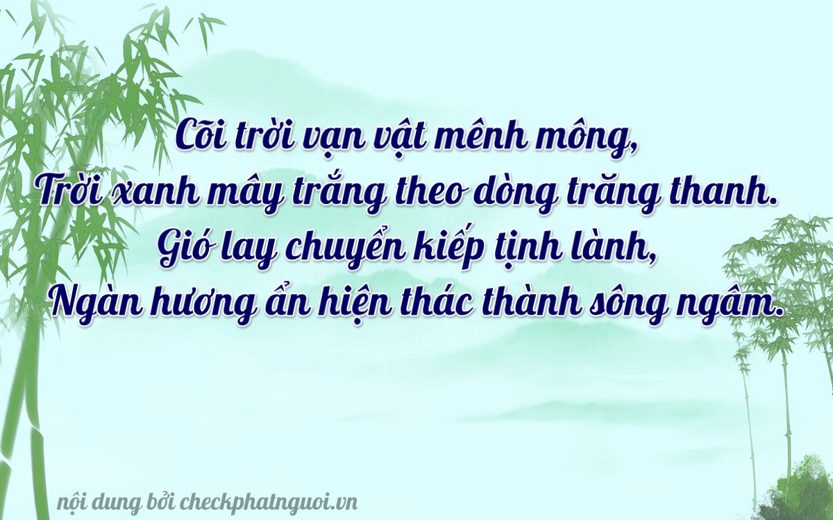 Bài thơ ý nghĩa cho <b>biển số 72D1-56007</b> tại website checkphatnguoi.vn