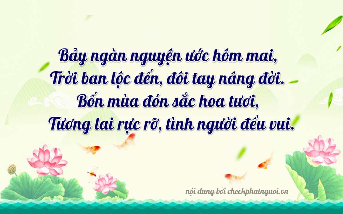 Bài thơ ý nghĩa cho <b>biển số 72E1-70480</b> tại website checkphatnguoi.vn