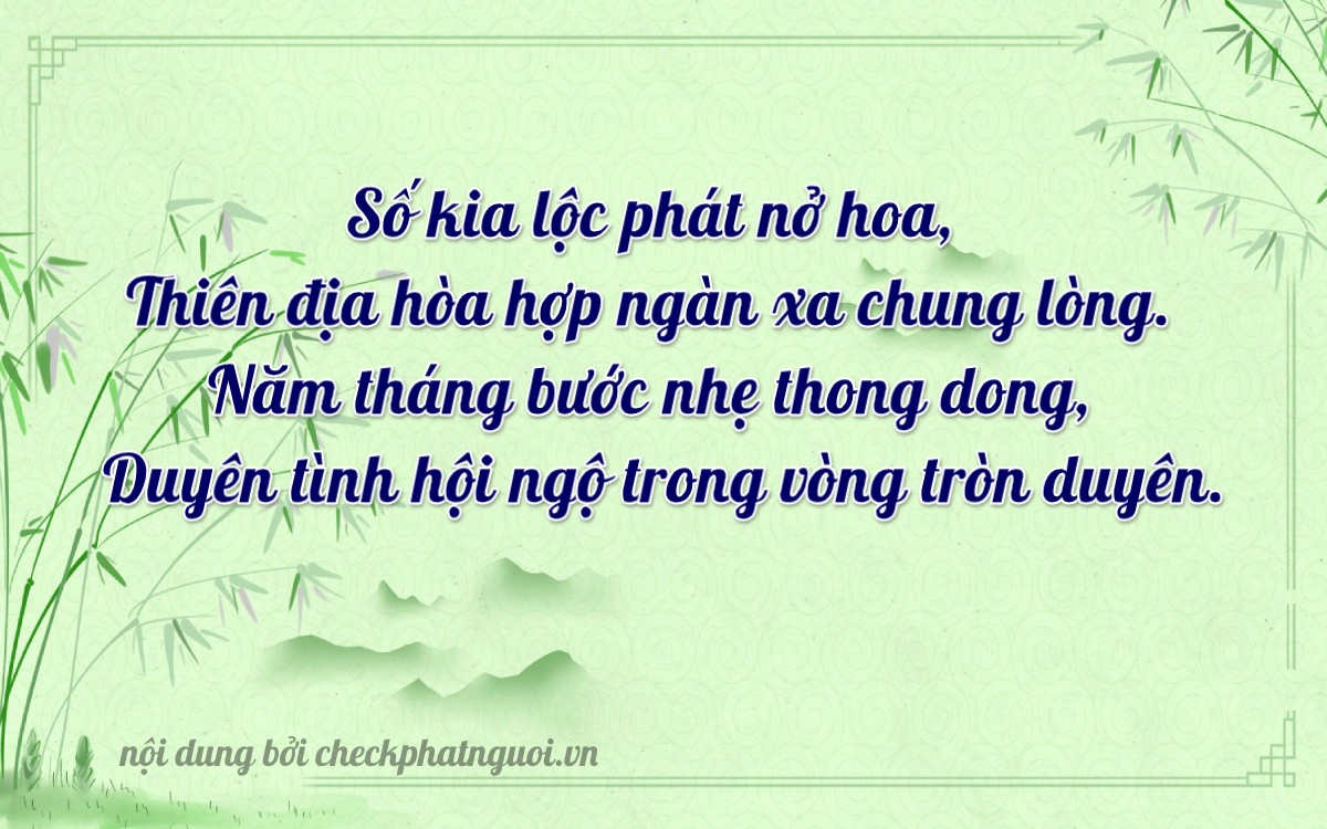 Bài thơ ý nghĩa cho <b>biển số 72E1-84055</b> tại website checkphatnguoi.vn