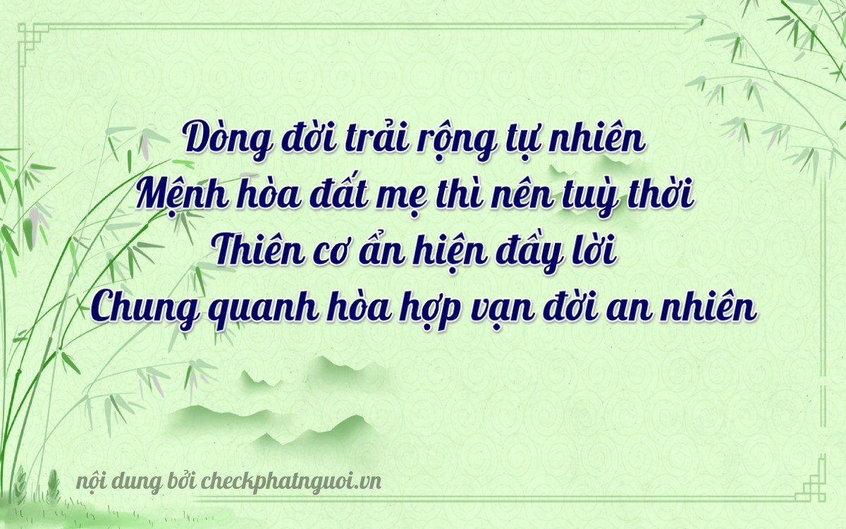 Bài thơ ý nghĩa cho <b>biển số 72E1-88462</b> tại website checkphatnguoi.vn