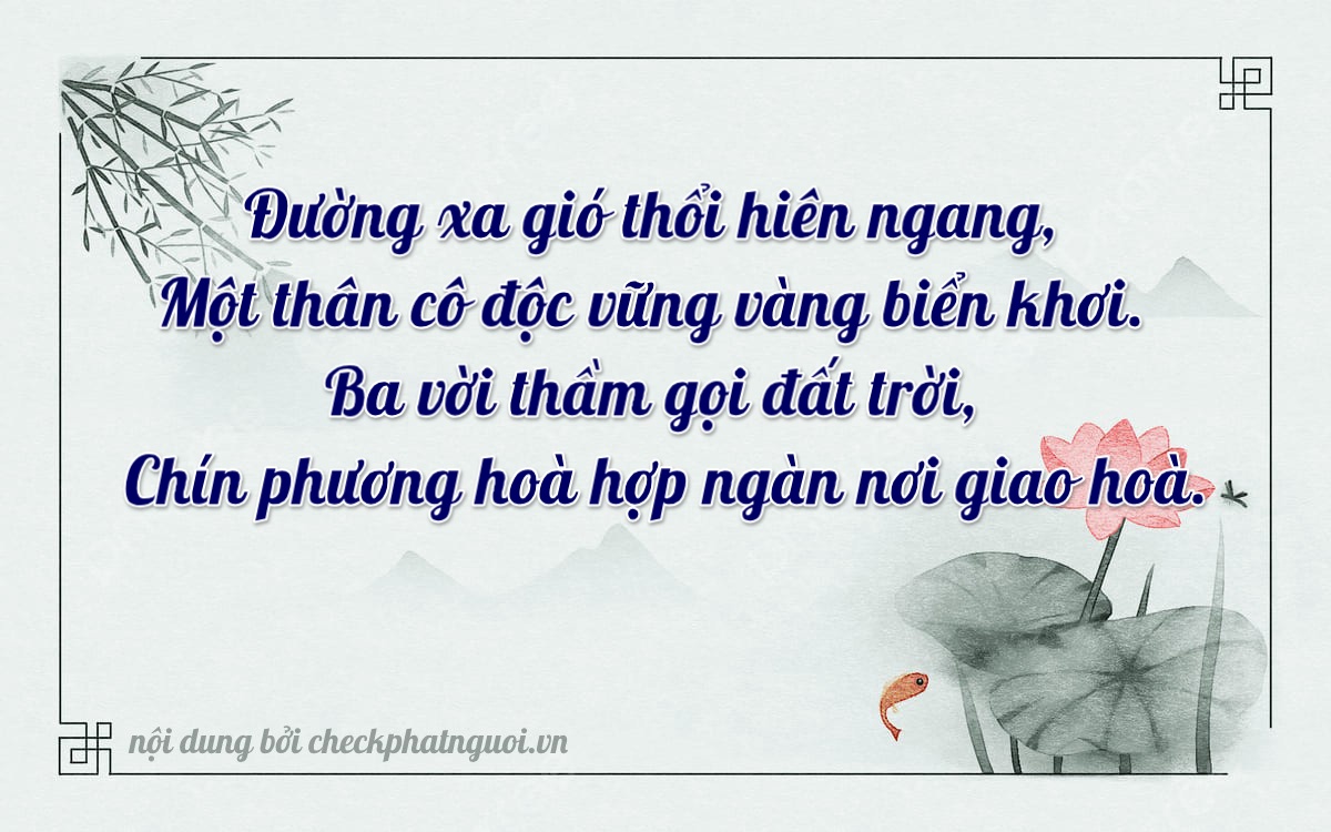 Bài thơ ý nghĩa cho <b>biển số 72F1-23439</b> tại website checkphatnguoi.vn