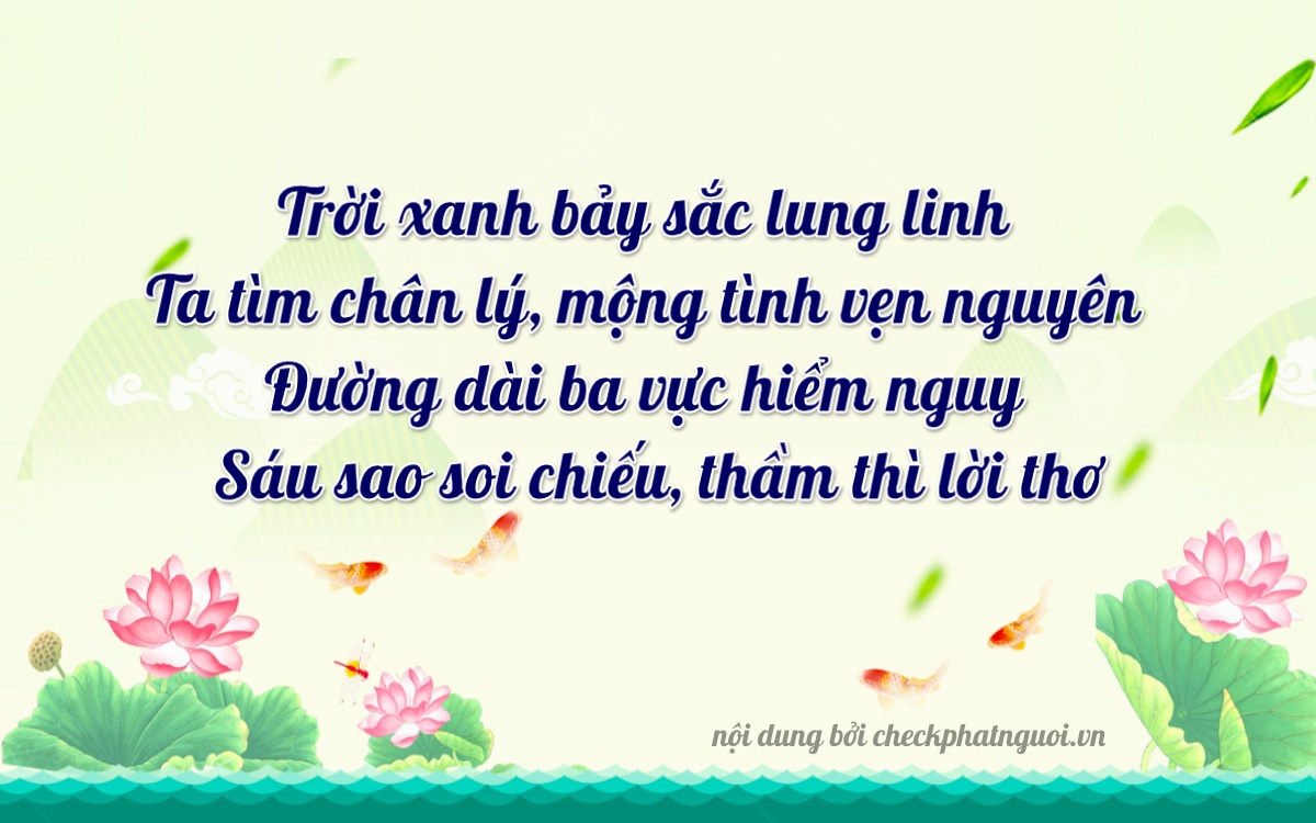 Bài thơ ý nghĩa cho <b>biển số 72F1-73296</b> tại website checkphatnguoi.vn