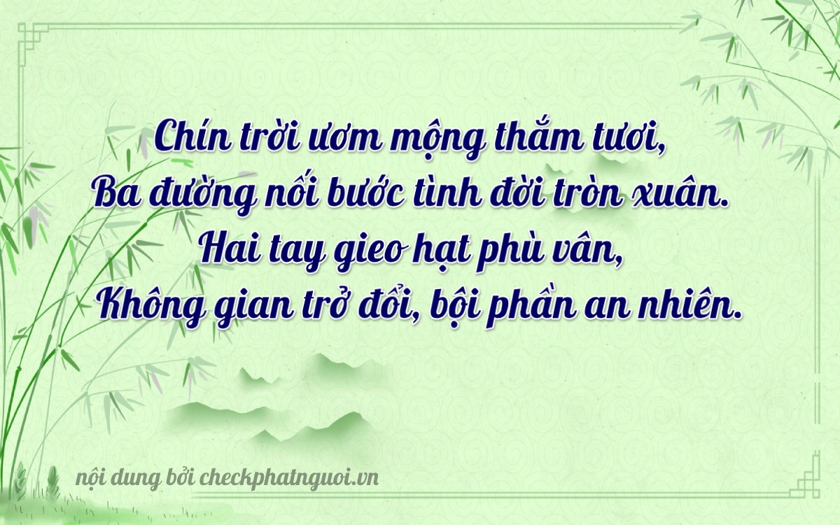 Bài thơ ý nghĩa cho <b>biển số 72F1-93200</b> tại website checkphatnguoi.vn