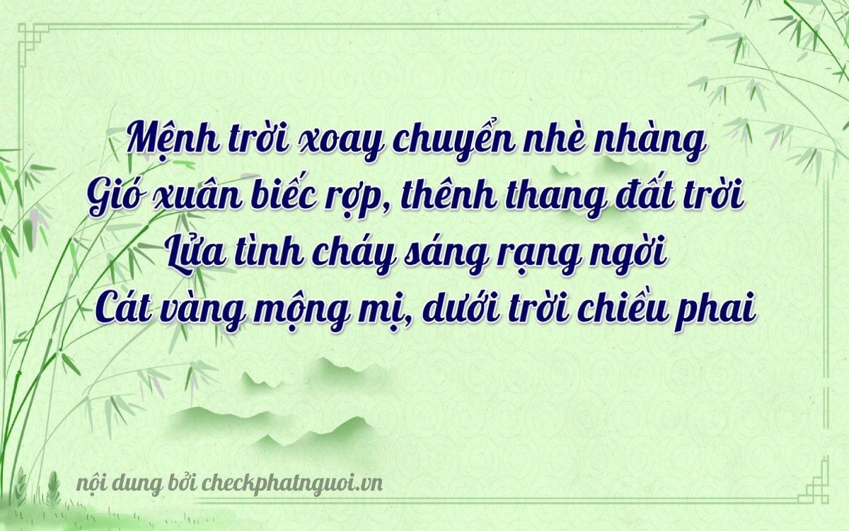 Bài thơ ý nghĩa cho <b>biển số 72G1-34069</b> tại website checkphatnguoi.vn
