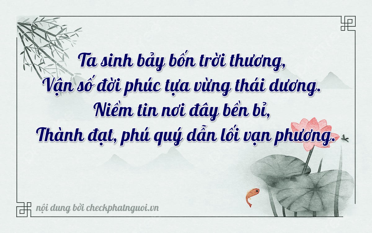 Bài thơ ý nghĩa cho <b>biển số 72G1-47418</b> tại website checkphatnguoi.vn
