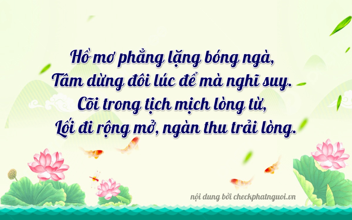 Bài thơ ý nghĩa cho <b>biển số 72G1-76030</b> tại website checkphatnguoi.vn