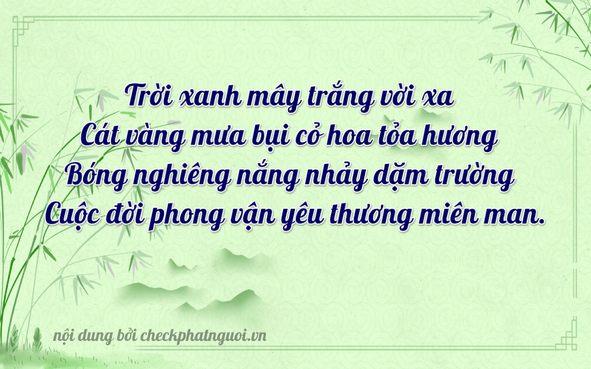 Bài thơ ý nghĩa cho <b>biển số 72G1-77556</b> tại website checkphatnguoi.vn