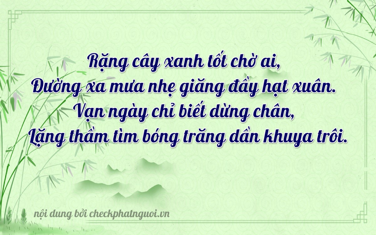 Bài thơ ý nghĩa cho <b>biển số 72G1-77802</b> tại website checkphatnguoi.vn