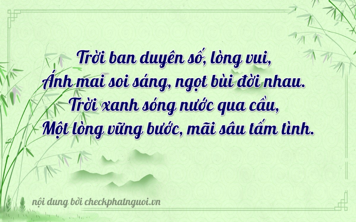 Bài thơ ý nghĩa cho <b>biển số 72G1-88269</b> tại website checkphatnguoi.vn