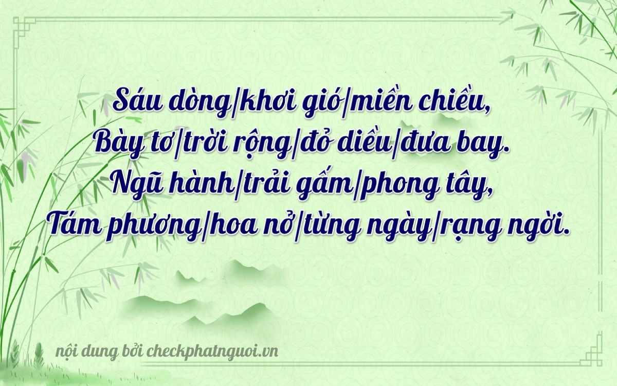 Bài thơ ý nghĩa cho <b>biển số 72H-03658</b> tại website checkphatnguoi.vn